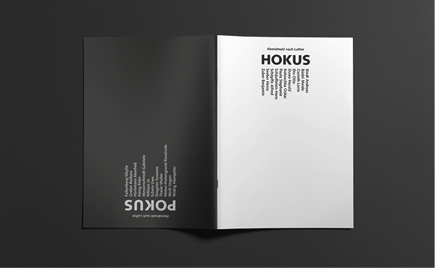Design Katalog für Ausstellung „Hokus Pokus“ der Evang.-Luth. Landeskirche Bayern